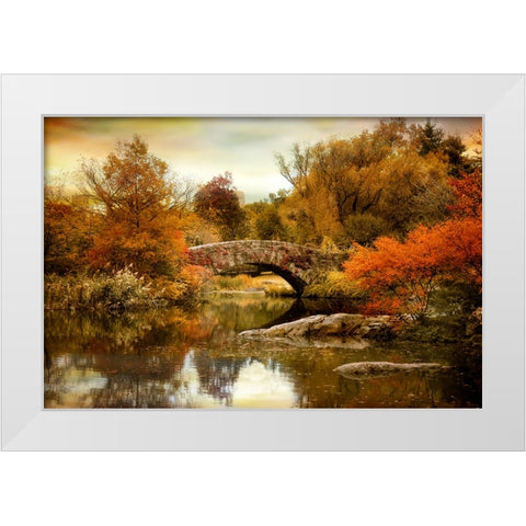 Autumn Epilogue White Modern Wood Framed Art Print by Jenney, Jessica