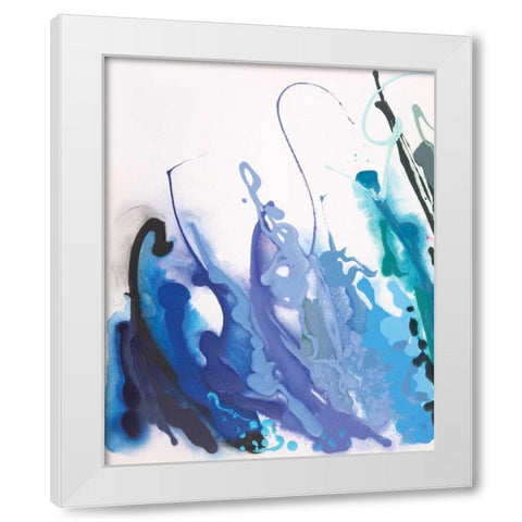 Reaching for the Sky White Modern Wood Framed Art Print by Marie, Joan