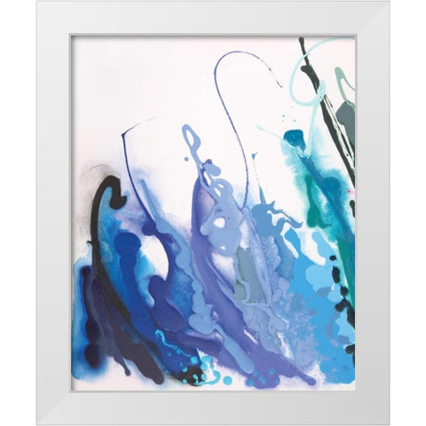 Reaching for the Sky White Modern Wood Framed Art Print by Marie, Joan