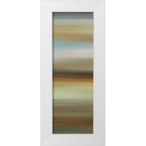 Abstract Horizon II White Modern Wood Framed Art Print by McMasters, James
