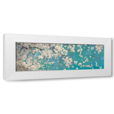Osaka Blue II White Modern Wood Framed Art Print by Jensen, Asia