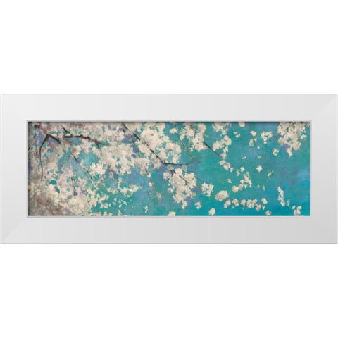 Osaka Blue II White Modern Wood Framed Art Print by Jensen, Asia