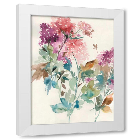 Sweet Hydrangea II White Modern Wood Framed Art Print by Jensen, Asia