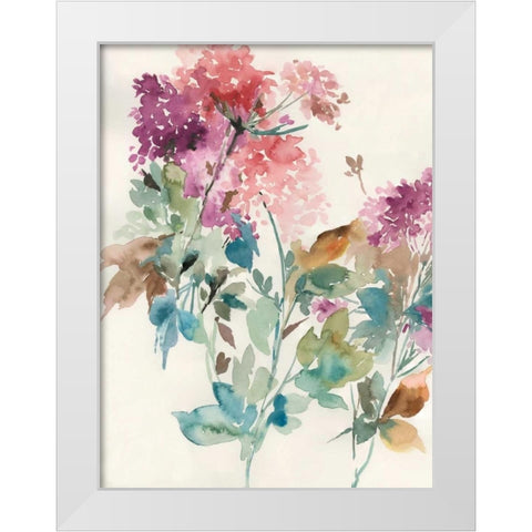 Sweet Hydrangea II White Modern Wood Framed Art Print by Jensen, Asia