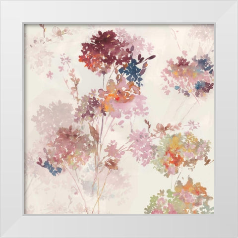 Sweet Hydrangea III White Modern Wood Framed Art Print by Jensen, Asia