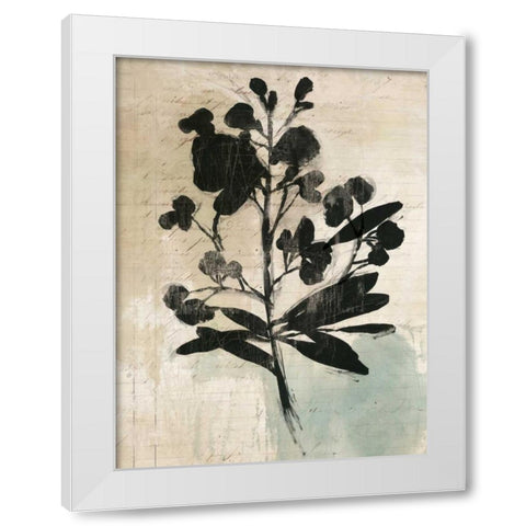 Inky Floral III White Modern Wood Framed Art Print by Jensen, Asia
