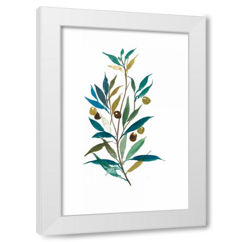 Olive II White Modern Wood Framed Art Print by Jensen, Asia