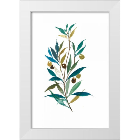 Olive II White Modern Wood Framed Art Print by Jensen, Asia