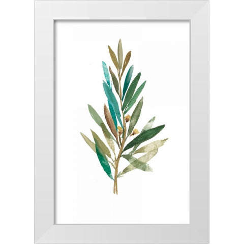Olive III White Modern Wood Framed Art Print by Jensen, Asia