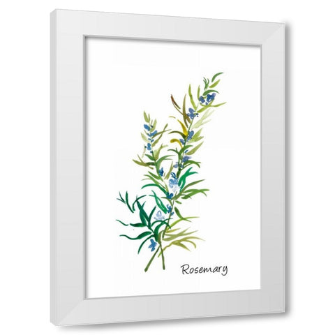 Rosemary II White Modern Wood Framed Art Print by Jensen, Asia