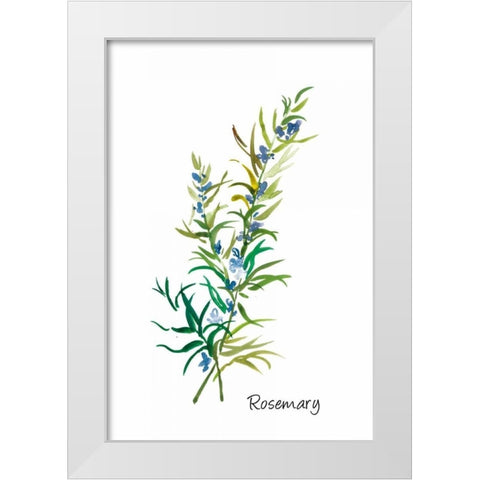 Rosemary II White Modern Wood Framed Art Print by Jensen, Asia