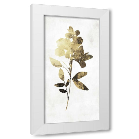Gold Botanical I White Modern Wood Framed Art Print by Jensen, Asia