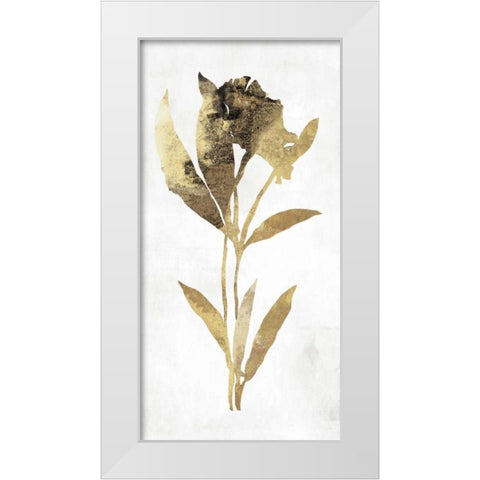 Gold Botanical III White Modern Wood Framed Art Print by Jensen, Asia
