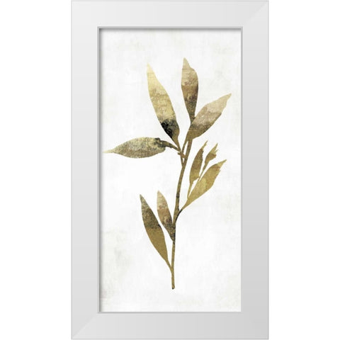 Gold Botanical IV White Modern Wood Framed Art Print by Jensen, Asia