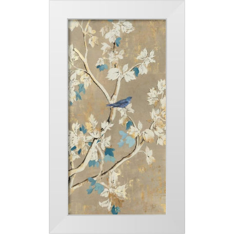 Free Song White Modern Wood Framed Art Print by Jensen, Asia