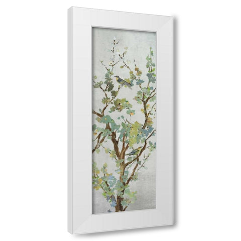 Sage Branch II White Modern Wood Framed Art Print by Jensen, Asia