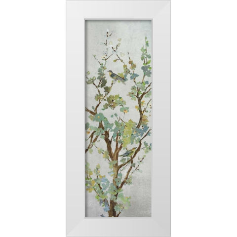Sage Branch II White Modern Wood Framed Art Print by Jensen, Asia