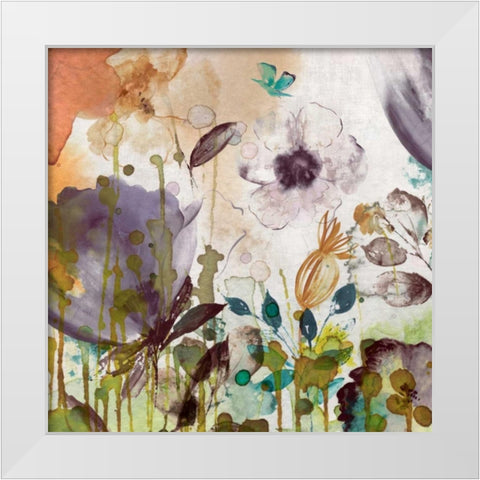 Autumn Song II White Modern Wood Framed Art Print by Jensen, Asia