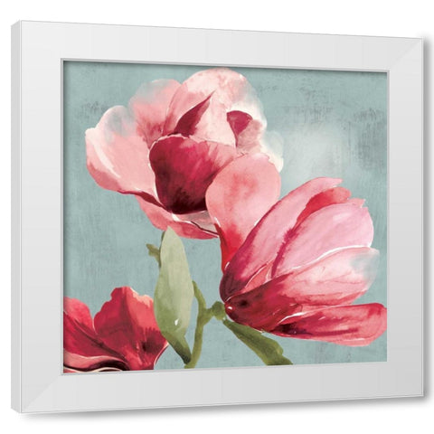 Sweetpea I White Modern Wood Framed Art Print by Jensen, Asia