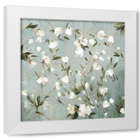 Magnolias I White Modern Wood Framed Art Print by Jensen, Asia