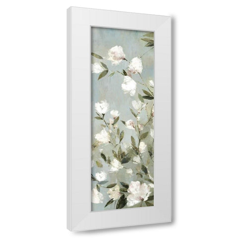 Magnolias II White Modern Wood Framed Art Print by Jensen, Asia
