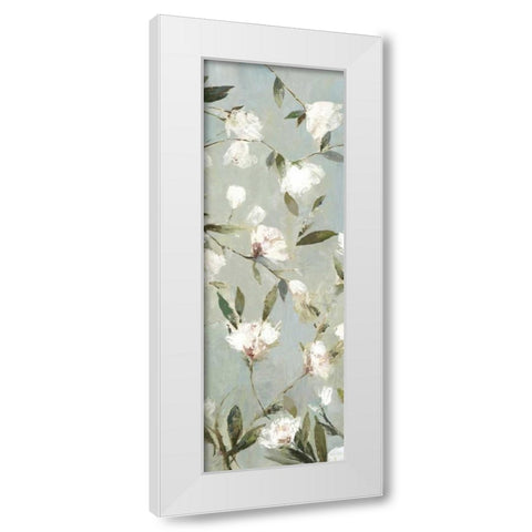 Magnolias III White Modern Wood Framed Art Print by Jensen, Asia