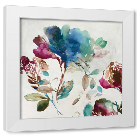 Blossoming I  White Modern Wood Framed Art Print by Jensen, Asia