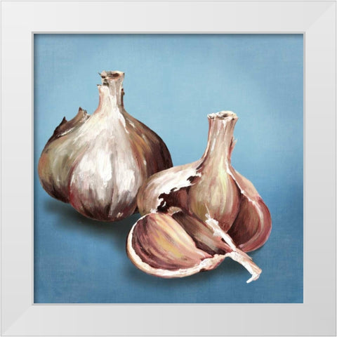 Garlic White Modern Wood Framed Art Print by Jensen, Asia