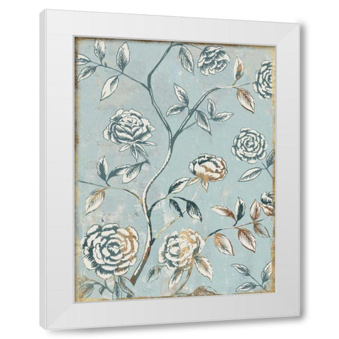 Pale Damask I White Modern Wood Framed Art Print by Jensen, Asia