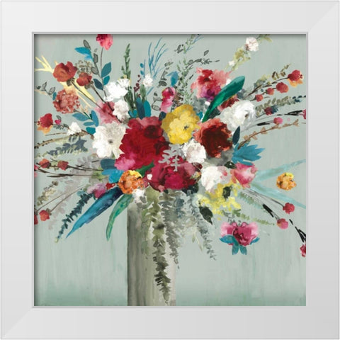Wild Flowers I White Modern Wood Framed Art Print by Jensen, Asia