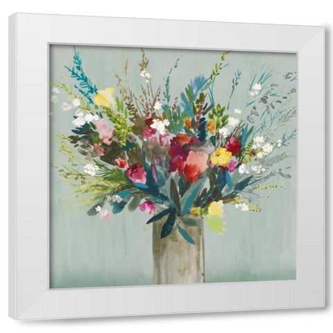 Wild Flowers II White Modern Wood Framed Art Print by Jensen, Asia