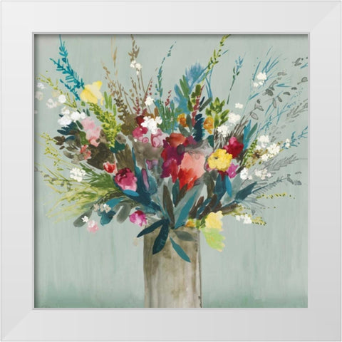 Wild Flowers II White Modern Wood Framed Art Print by Jensen, Asia