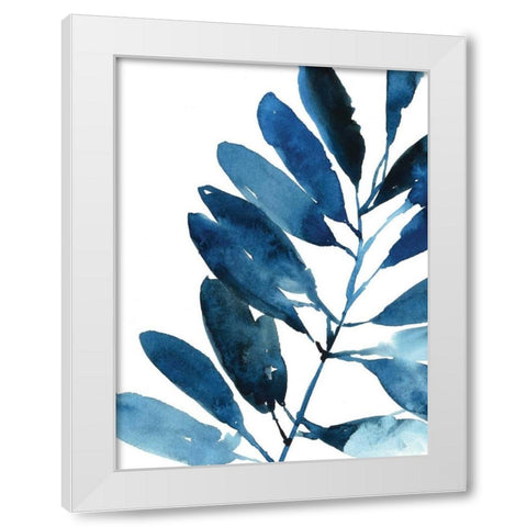 Sapphire Stems IV White Modern Wood Framed Art Print by Jensen, Asia