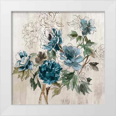 Japanese Garden I  White Modern Wood Framed Art Print by Jensen, Asia