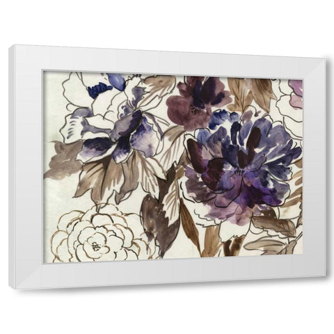 Japanese Garden III Plum Version White Modern Wood Framed Art Print by Jensen, Asia