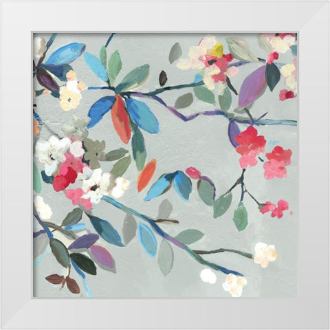 Fresh Bouquet I White Modern Wood Framed Art Print by Jensen, Asia