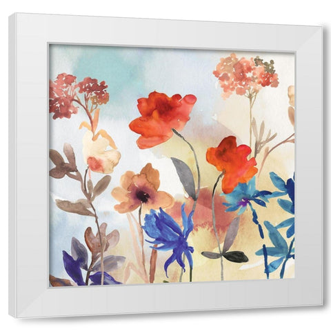 Spring Mix I White Modern Wood Framed Art Print by Jensen, Asia