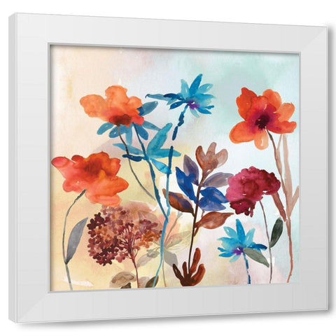 Spring Mix II White Modern Wood Framed Art Print by Jensen, Asia