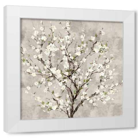 Bloom Tree White Modern Wood Framed Art Print by Jensen, Asia
