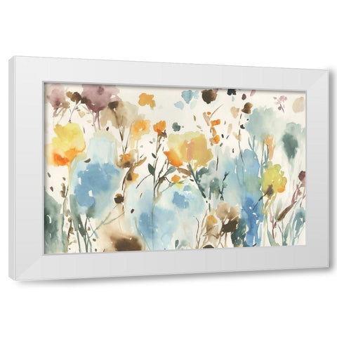 By the Garden White Modern Wood Framed Art Print by Jensen, Asia