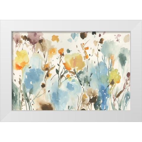 By the Garden White Modern Wood Framed Art Print by Jensen, Asia