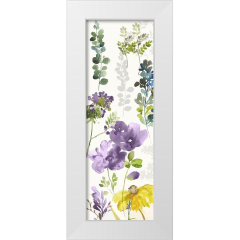 Luna II Violet Version White Modern Wood Framed Art Print by Jensen, Asia