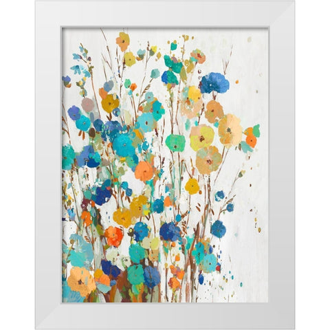 Spring Garden I  White Modern Wood Framed Art Print by Jensen, Asia