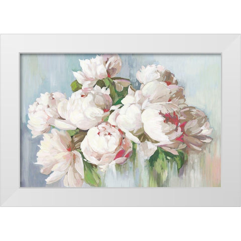 June Flowers  White Modern Wood Framed Art Print by Jensen, Asia