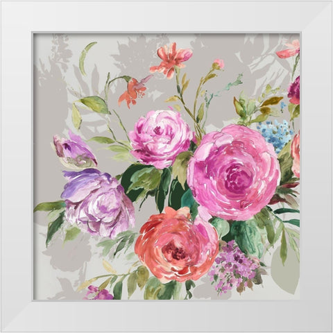 Botanical Bouquet  White Modern Wood Framed Art Print by Jensen, Asia