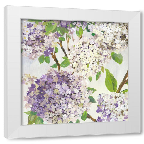 Summer Hydrangea I  White Modern Wood Framed Art Print by Jensen, Asia