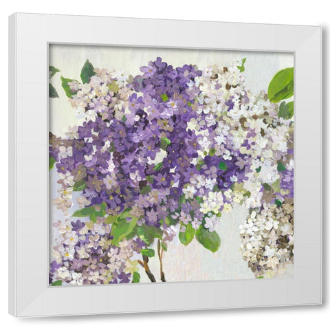Summer Hydrangea II  White Modern Wood Framed Art Print by Jensen, Asia