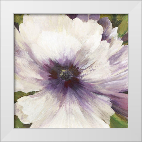 Violet Orchid I  White Modern Wood Framed Art Print by Jensen, Asia