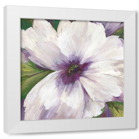 Violet Orchid II  White Modern Wood Framed Art Print by Jensen, Asia