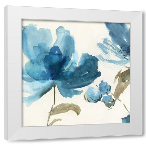 Blue Morning I  White Modern Wood Framed Art Print by Jensen, Asia